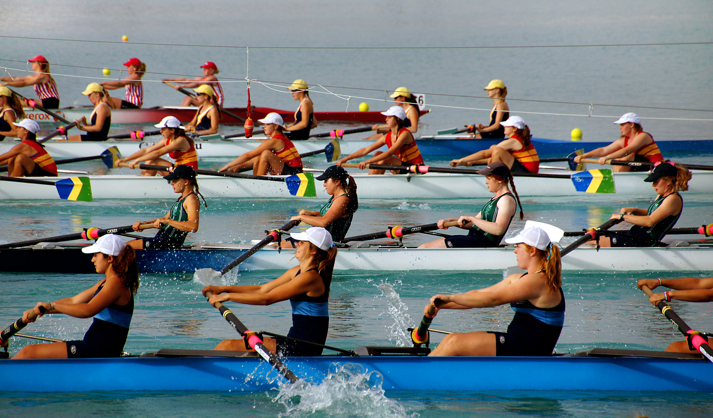 womans rowing team