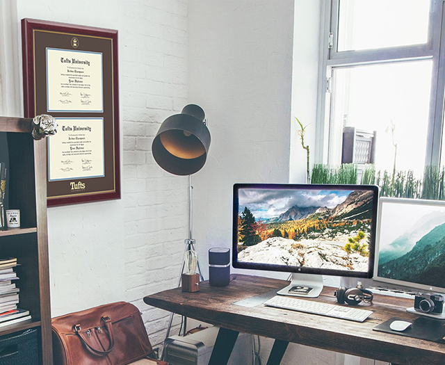 computer on desk