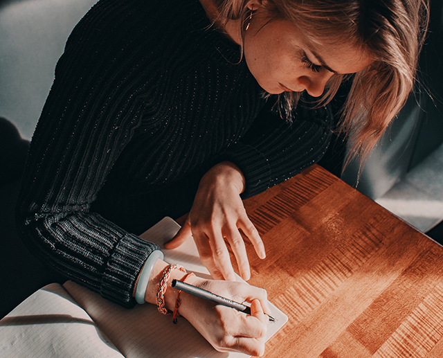 Girl Writing