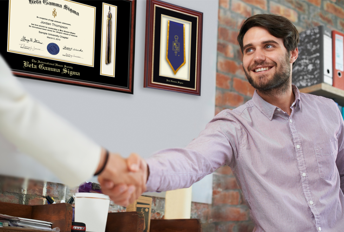 Guy Shaking hands with someone