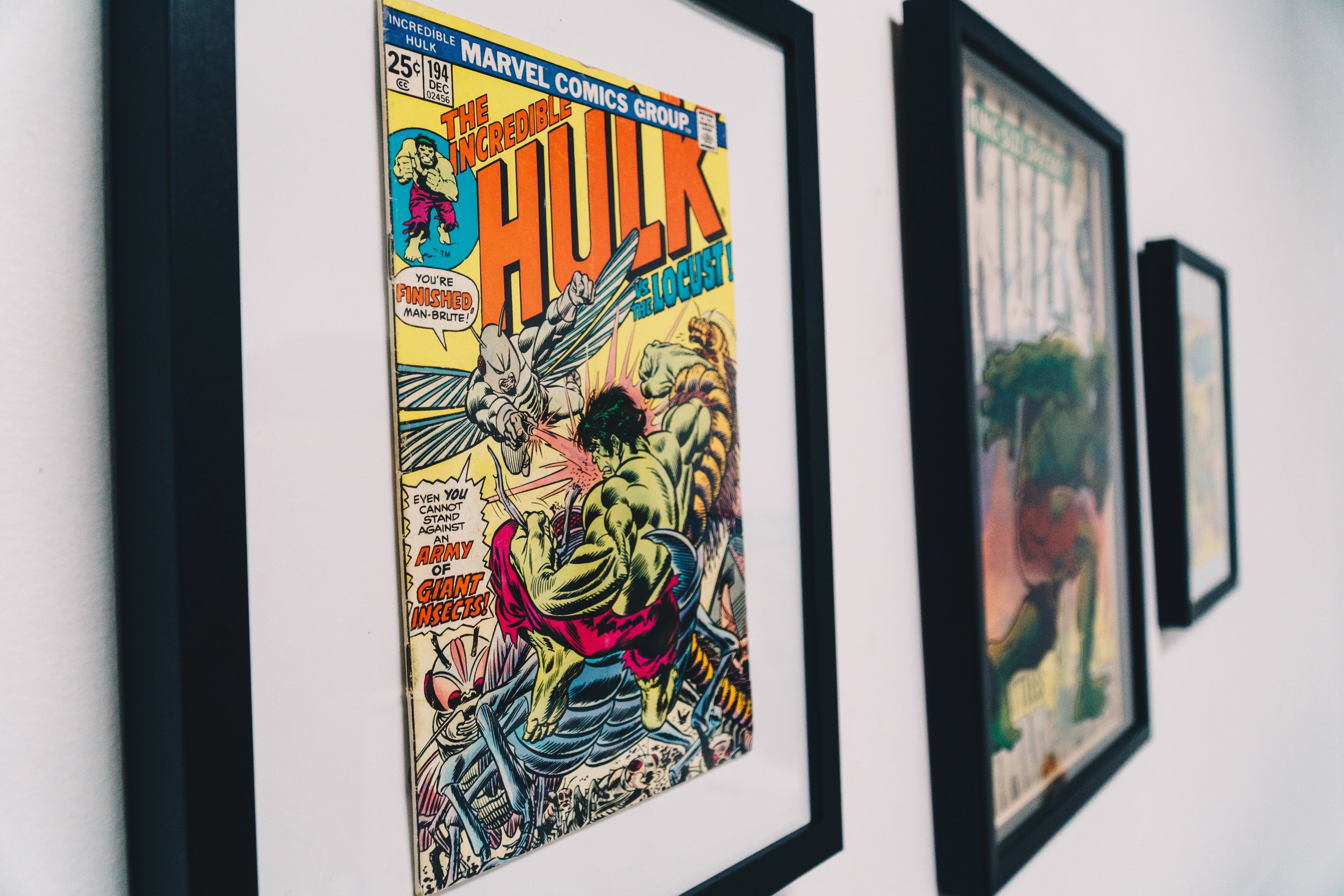 The Hulk float mount frame artwork
