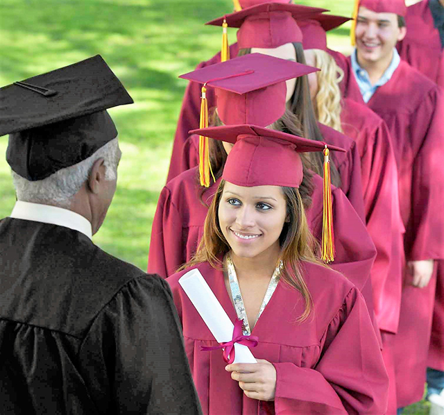 line of grads photo