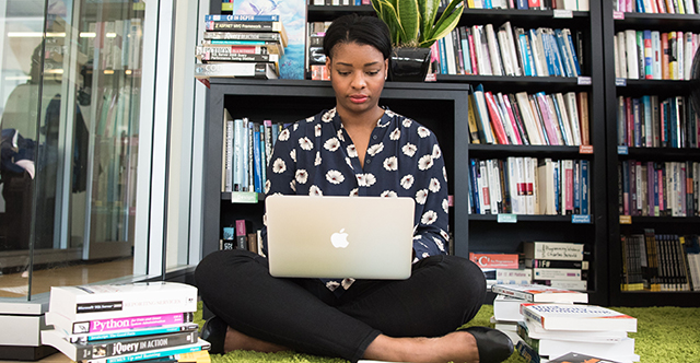 women using laptop