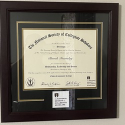 Custom CSUSB Diploma Frame With Engraved Plate & Campus Photo - California State University San Bernardino Graduation Gift
