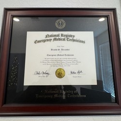 TERU　　　　　　　　　　　　　　　　John Brown Frame Gold Embossed Diploma Frame in Studio John Brown University - Item