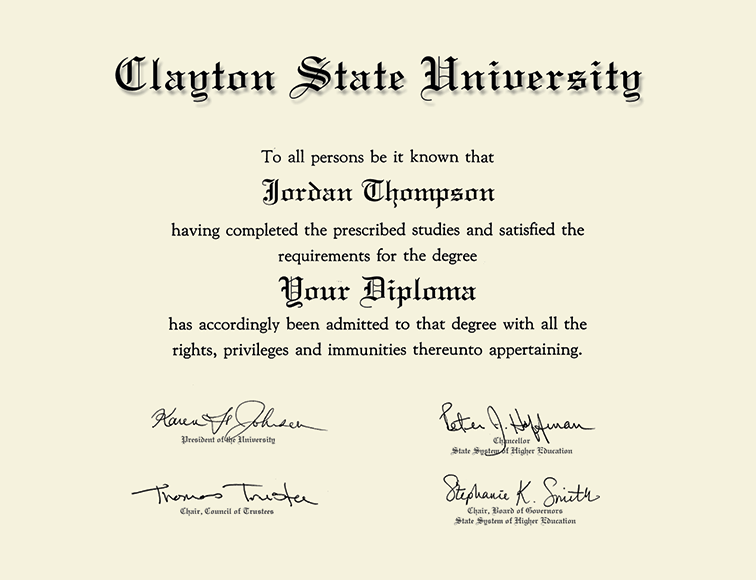 Showcase Edition Diploma Frame in Encore Clayton State University