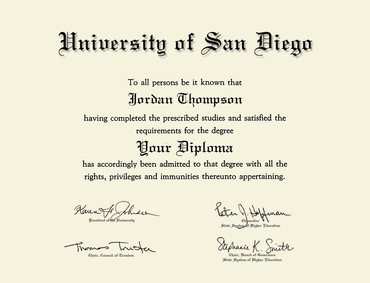 コレクション diploma Showcase Edition Diploma Frame in Encore University of San Diego