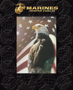U.S. Marine Corps Vertical 5x7 Photo Frame - Expo Black Moulding