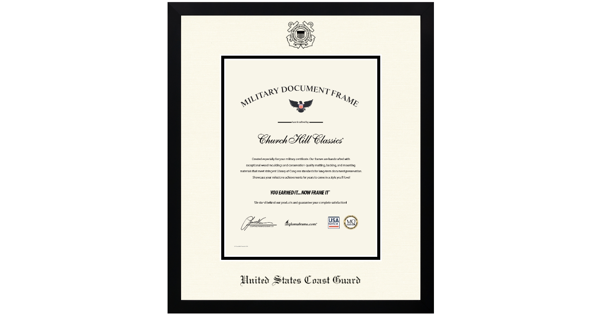 Coast Guard Gifts, Diploma & Picture Frames | militaryframes.com
