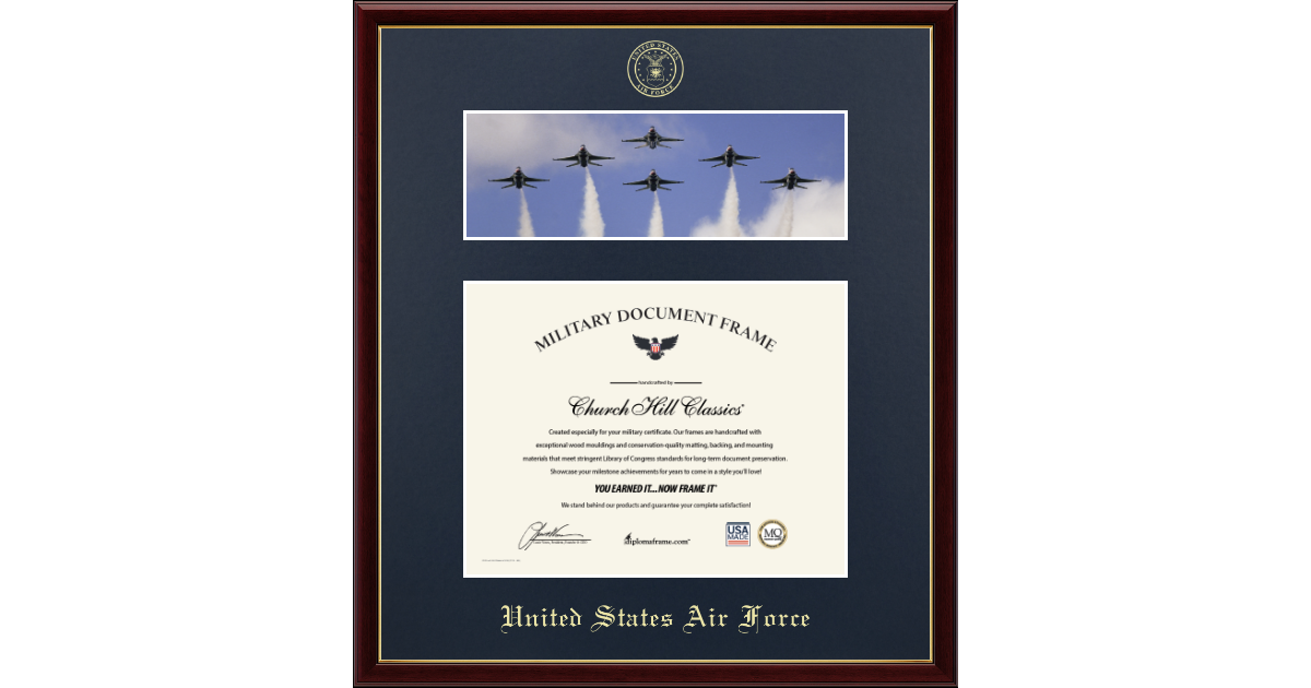US Air Force Frames | Air Force Gifts | militaryframes.com