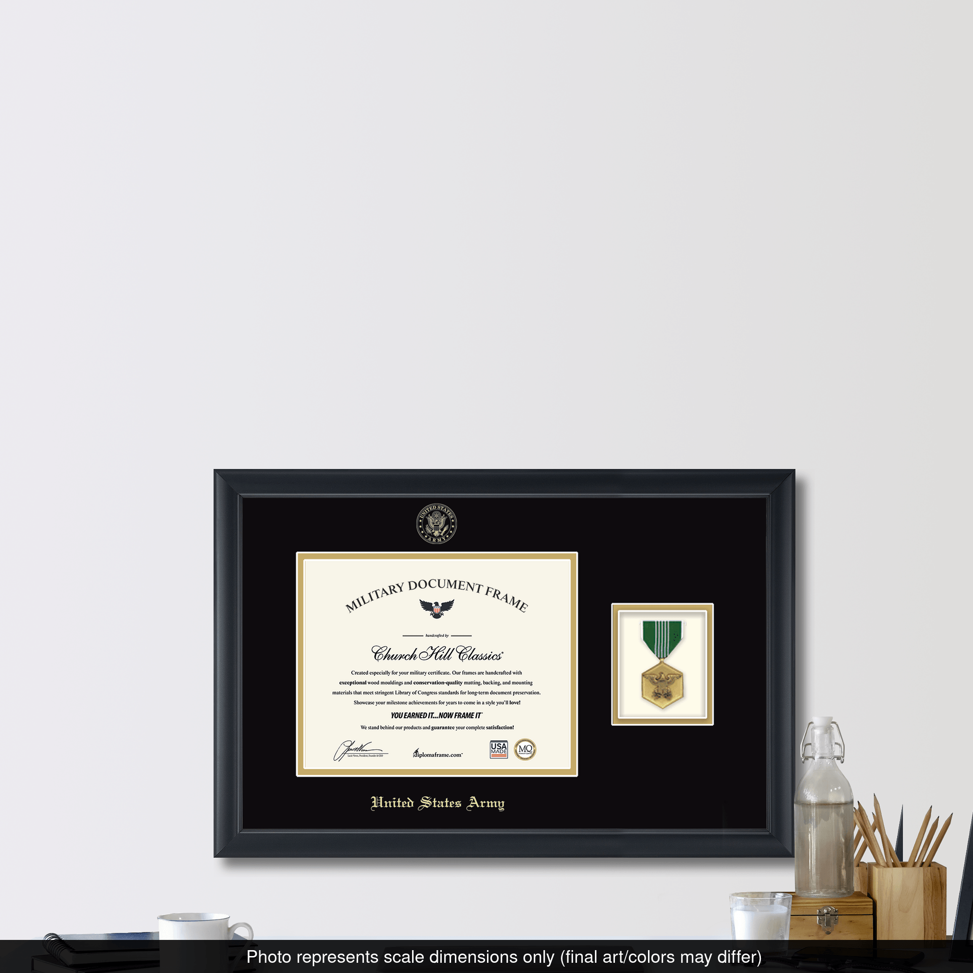 U.S. Army Certificate & Medal Frame | militaryframes.com
